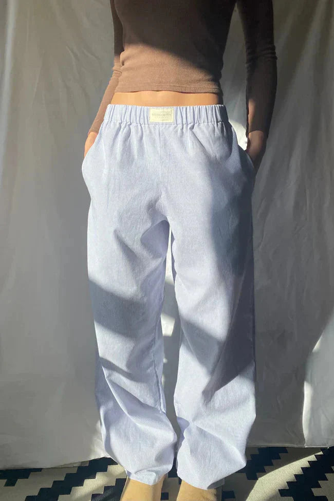 Flair - Damen Gestreifte Hose | Leicht