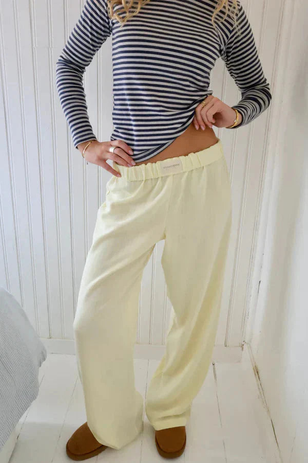 Flair - Damen Gestreifte Hose | Leicht
