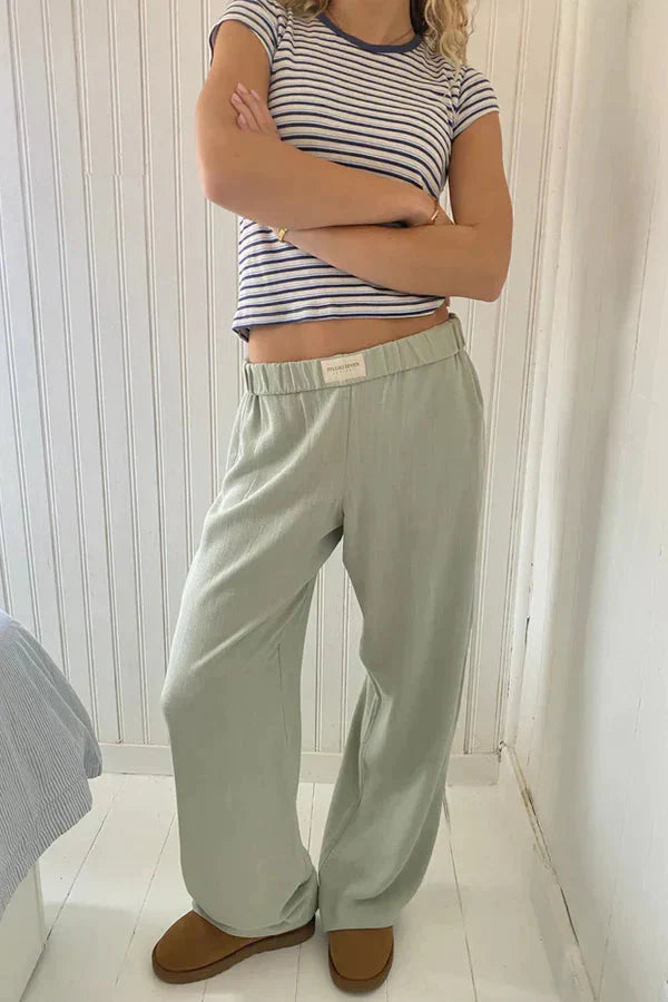 Flair - Damen Gestreifte Hose | Leicht