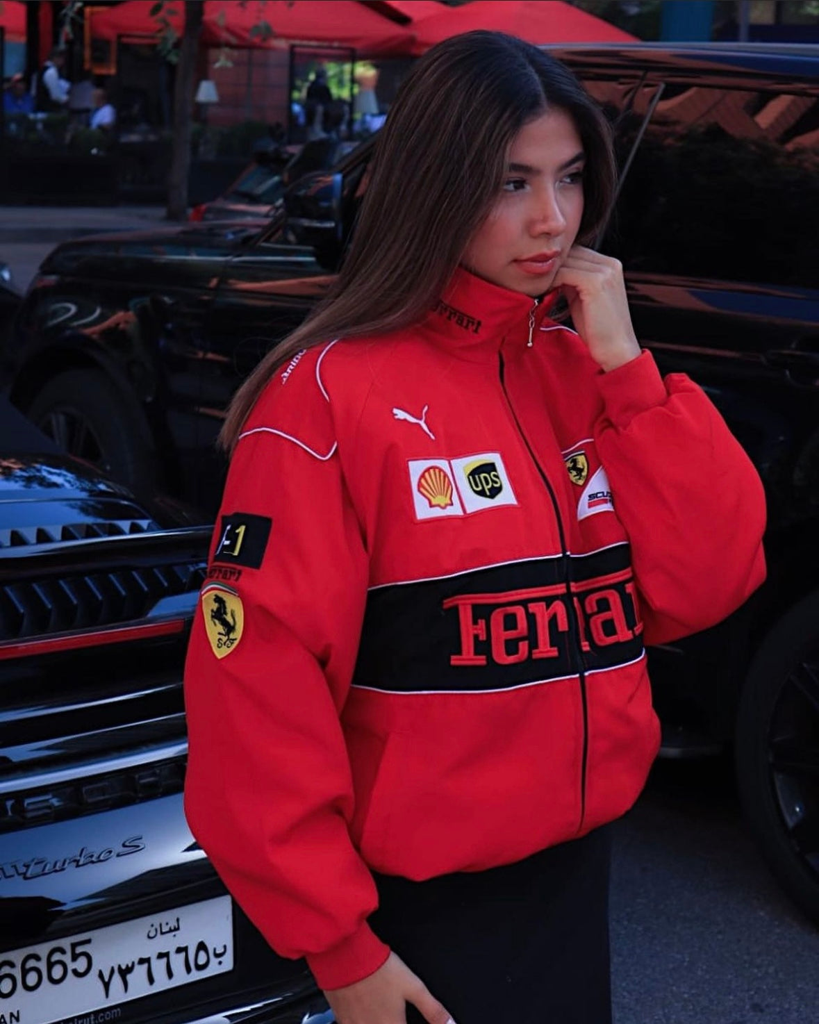 Flair - Vintage Rote Ferrari Jacke