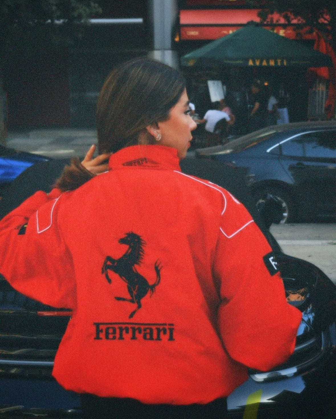 Flair - Vintage Rote Ferrari Jacke