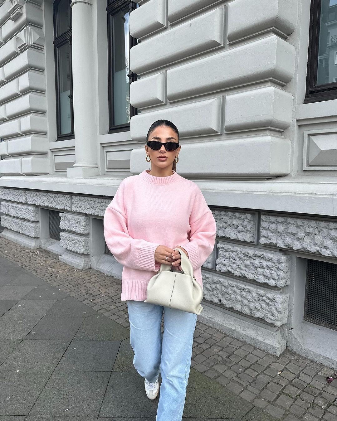 Flair - Übergröße Rosa Pullover