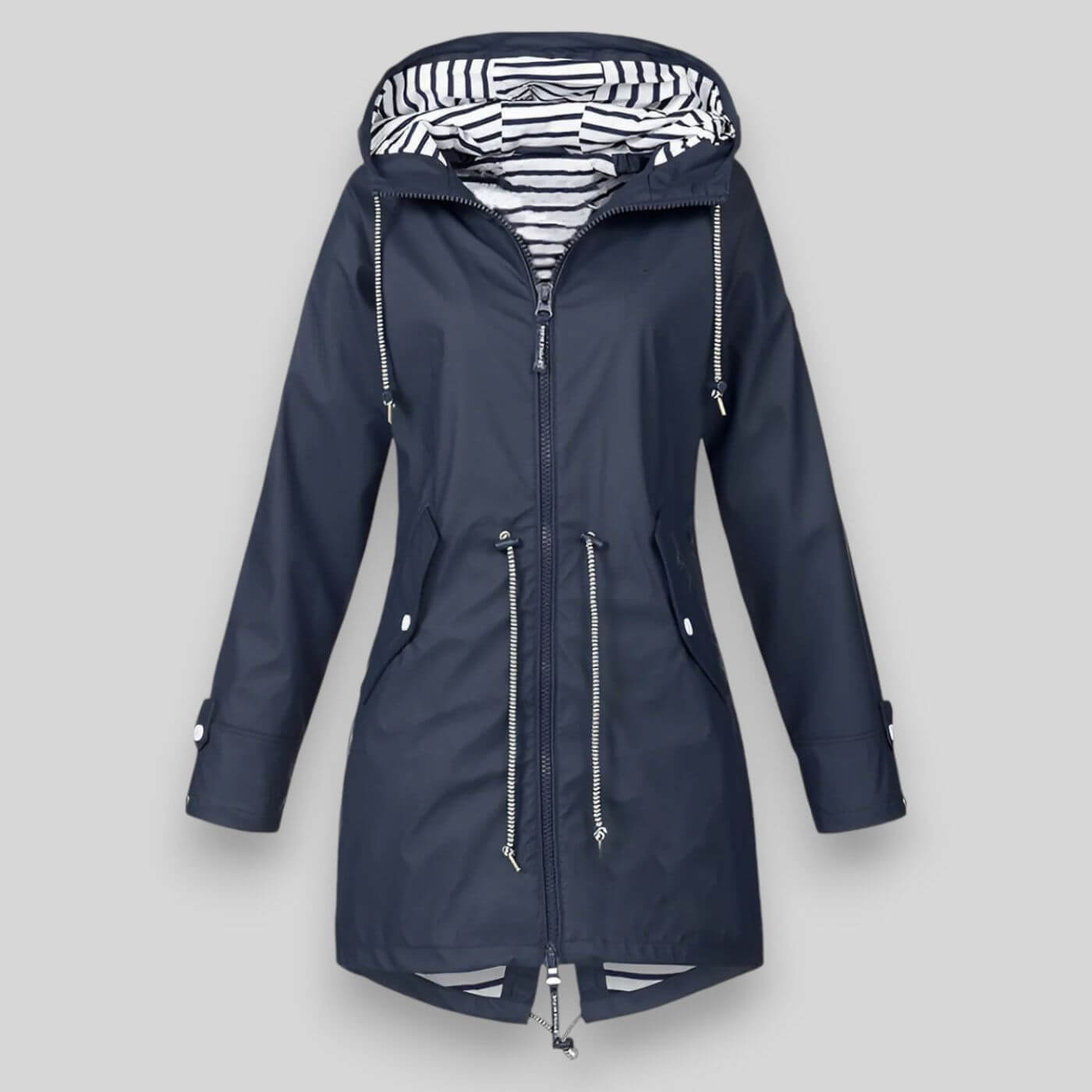 Flair - Damen Lange Jacke | Wasserdichte