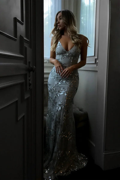 Flair - Abendkleid mit Glitzerapplikationen | Eleganz & Glamour | Figurbetonter Schnitt