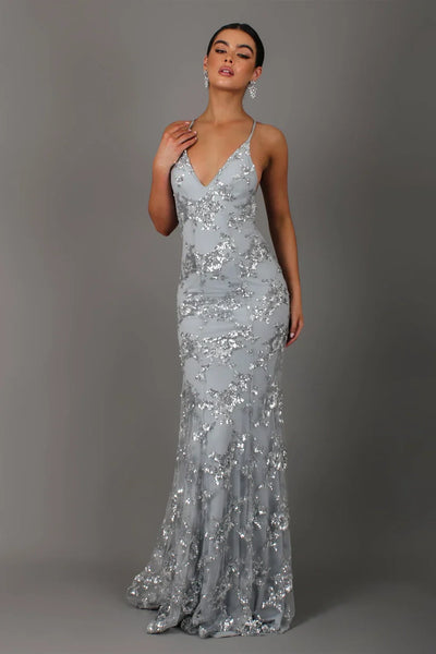 Flair - Abendkleid mit Glitzerapplikationen | Eleganz & Glamour | Figurbetonter Schnitt