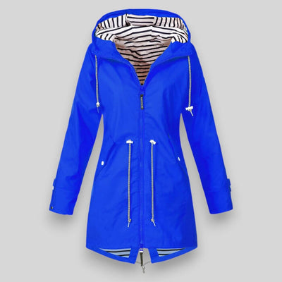 Flair - Damen Lange Jacke | Wasserdichte