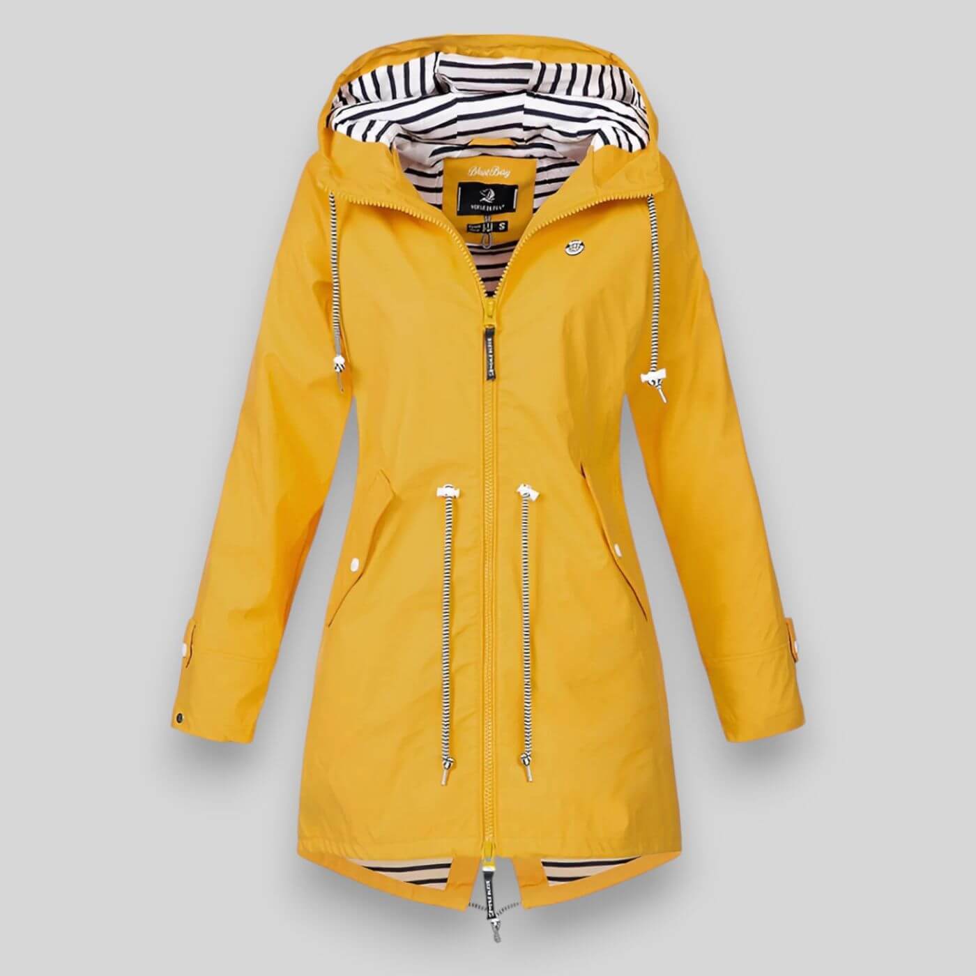 Flair - Damen Lange Jacke | Wasserdichte