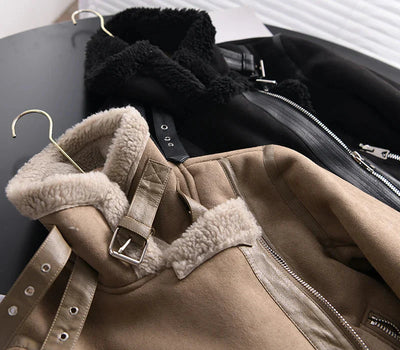 Flair - Damen Sherpa Bomberjacke | Fleece