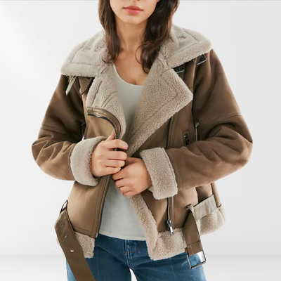 Flair - Damen Sherpa Bomberjacke | Fleece