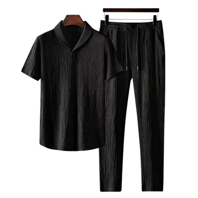 Flair - Herren Sommer Set aus Baumwolle – Polo & Hose im Old-Money Stil