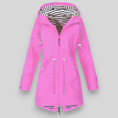 Flair - Damen Lange Jacke | Wasserdichte