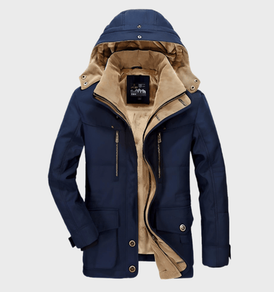 Flair - Heren Dicker Wintermantel Mit Kapuze | Winter