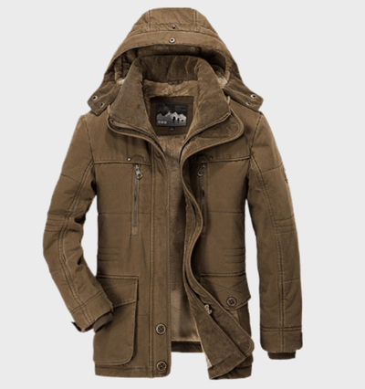 Flair - Heren Dicker Wintermantel Mit Kapuze | Winter