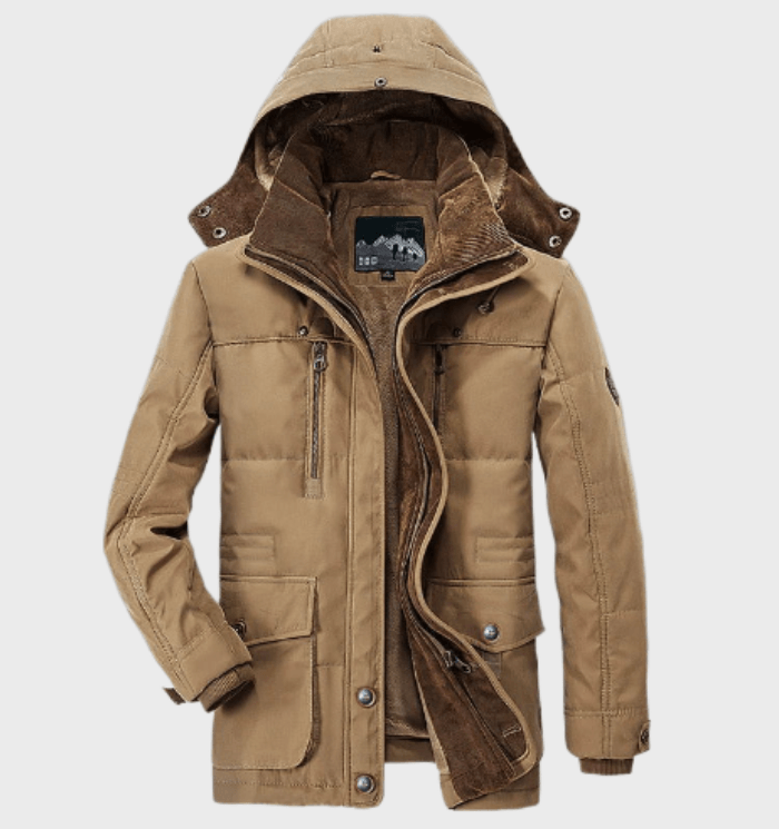 Flair - Heren Dicker Wintermantel Mit Kapuze | Winter
