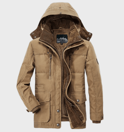 Flair - Heren Dicker Wintermantel Mit Kapuze | Winter