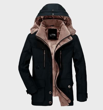 Flair - Heren Dicker Wintermantel Mit Kapuze | Winter