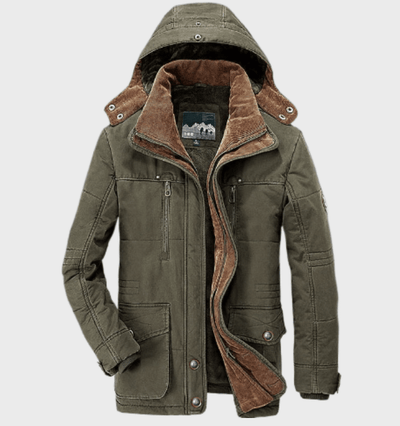 Flair - Heren Dicker Wintermantel Mit Kapuze | Winter