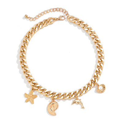 Flair - Delphin Seestern Halskette Armbänder