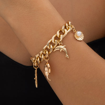 Flair - Delphin Seestern Halskette Armbänder