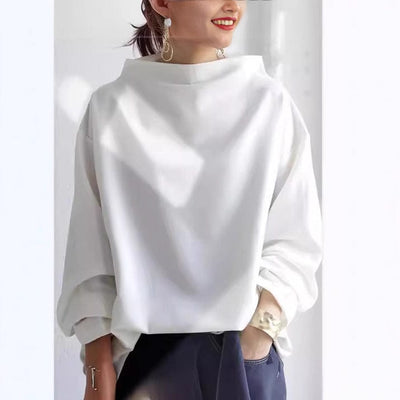 Flair - Damen Hoher Kragen Pullover | Lang
