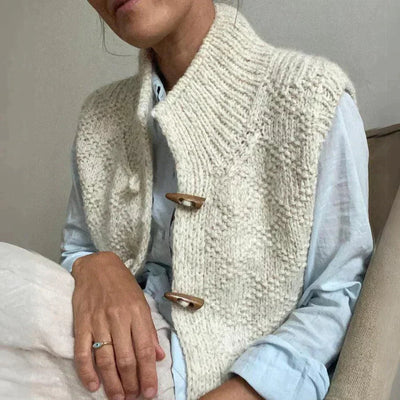 Flair - Gestrickte, ärmellose Damenstrickjacke | Herbst