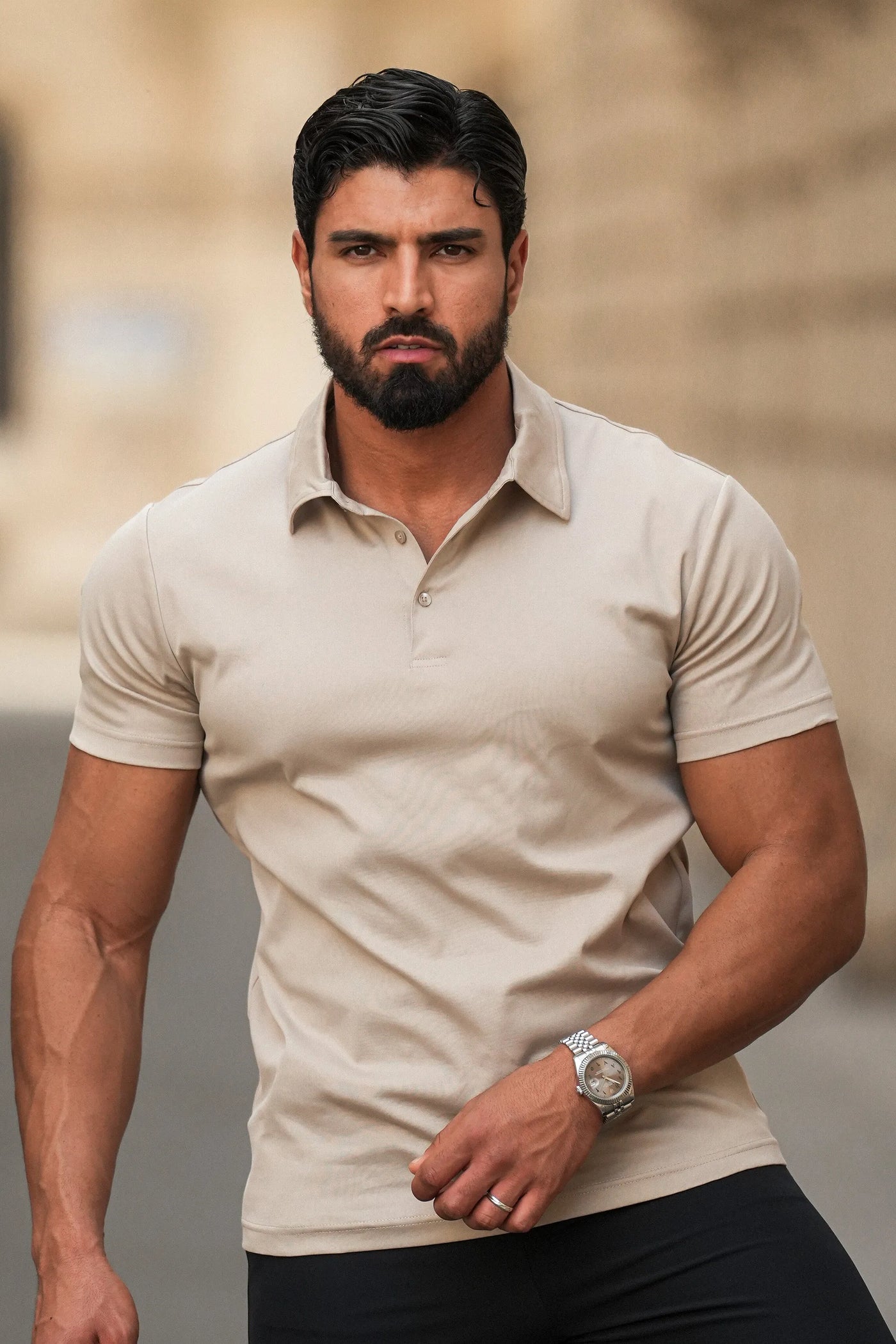 Flair - Poloshirt mit Muskeln