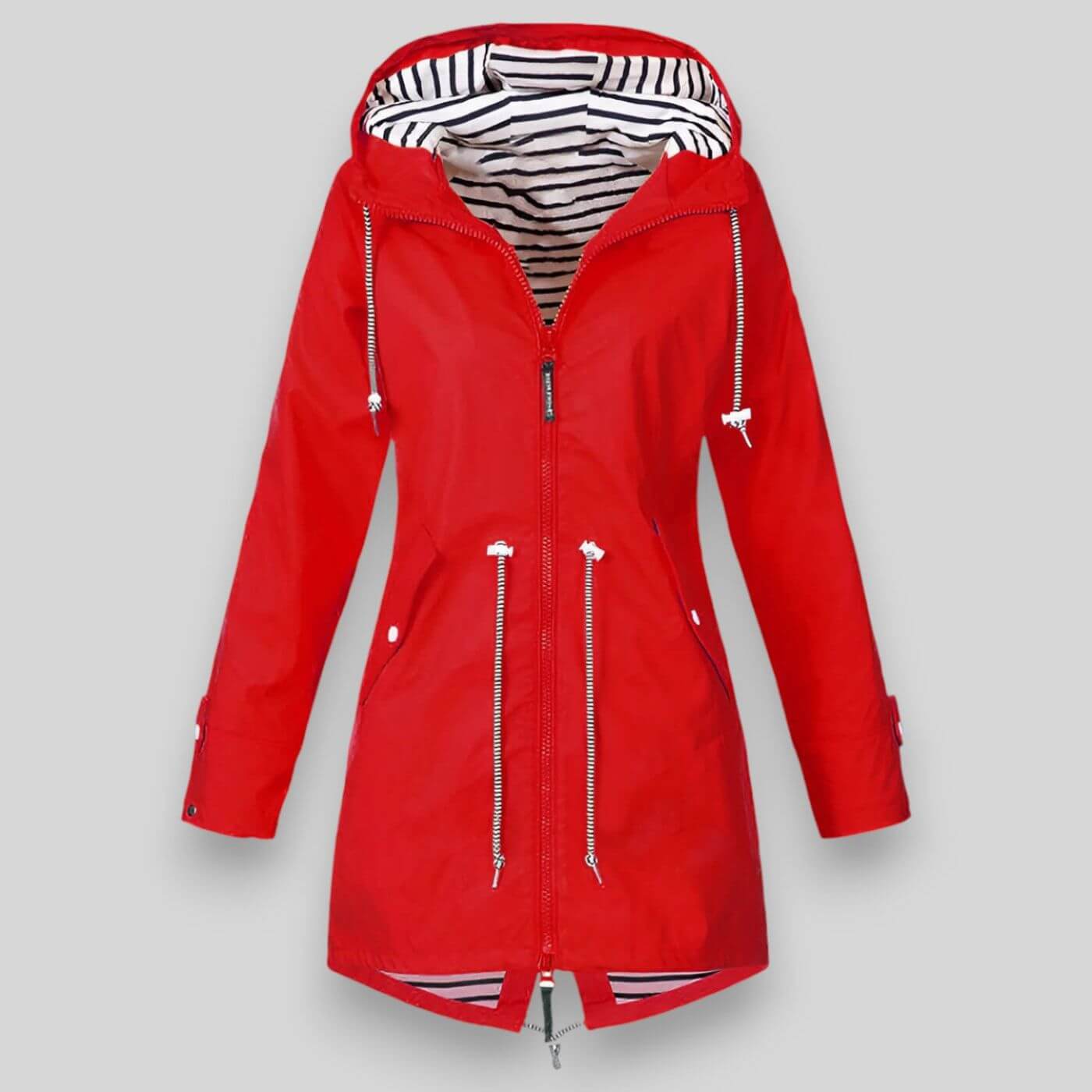 Flair - Damen Lange Jacke | Wasserdichte