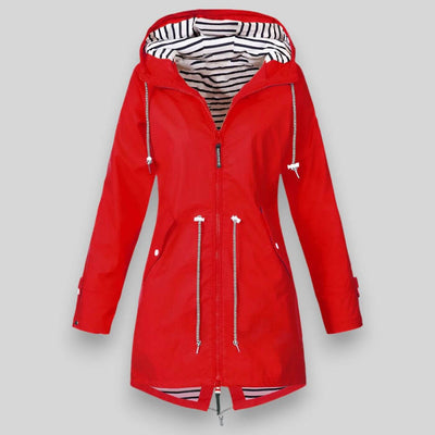 Flair - Damen Lange Jacke | Wasserdichte