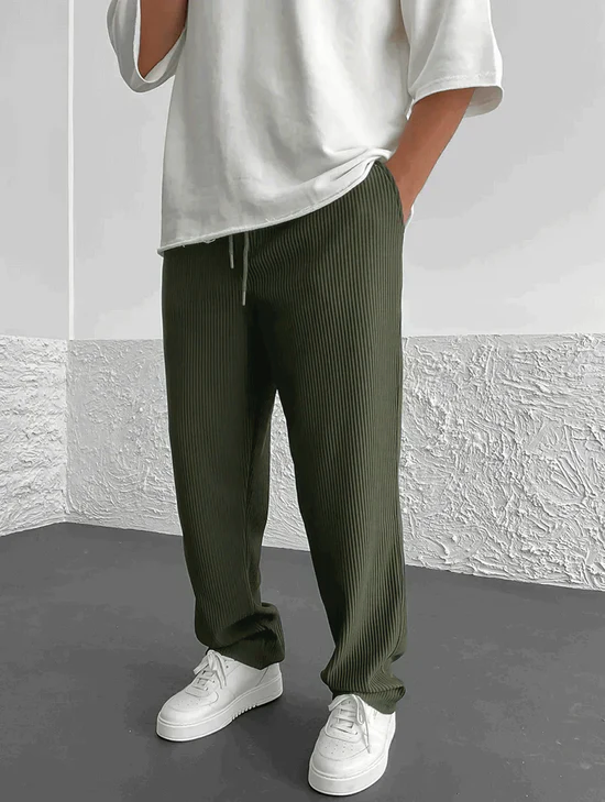 Flair - Gerippte Hose mit lockerer Passform