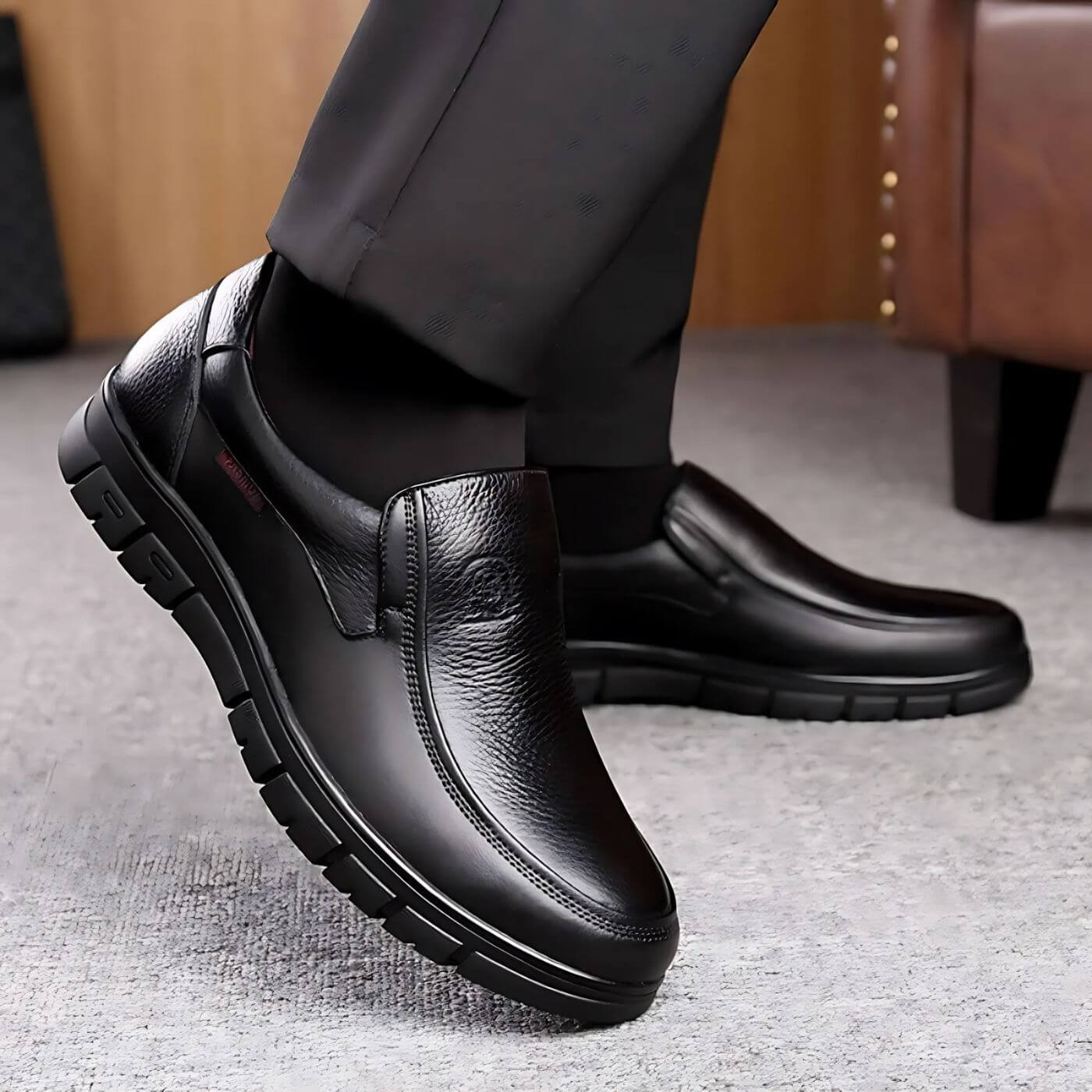 Flair - Zeitlos Schritt Leder Loafer