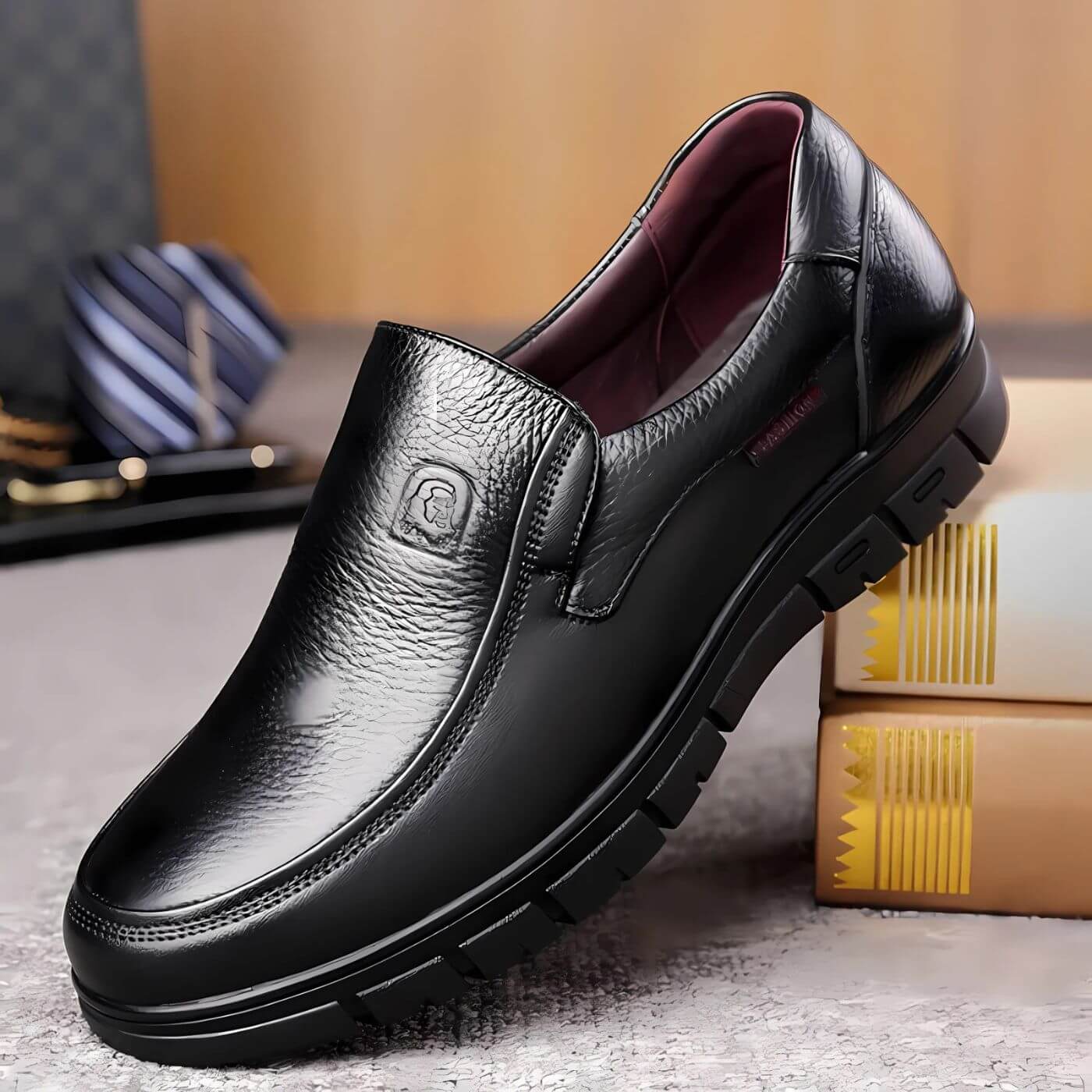 Flair - Zeitlos Schritt Leder Loafer