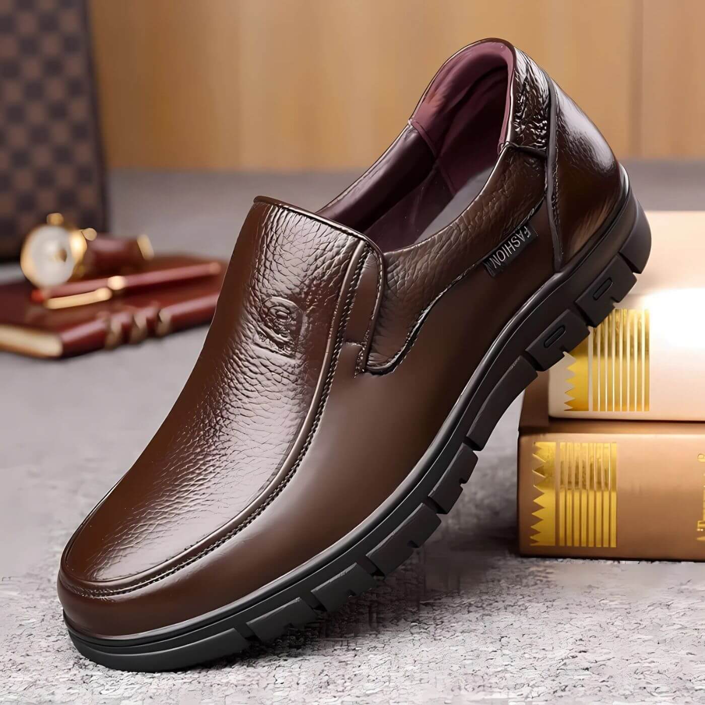 Flair - Zeitlos Schritt Leder Loafer