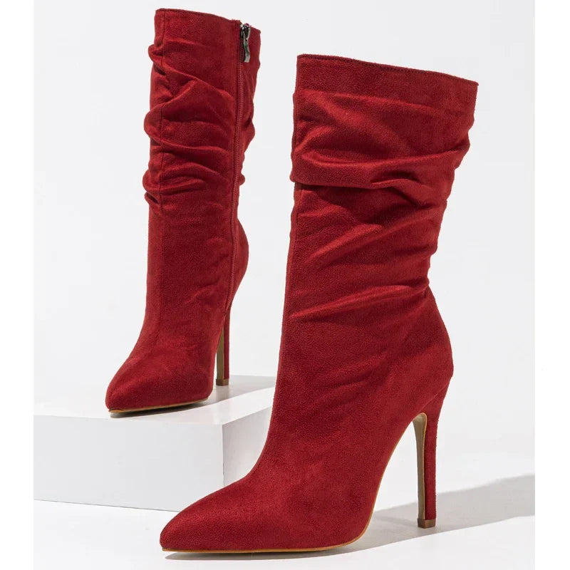 Flair - Stiletto-Stiefel aus Samt