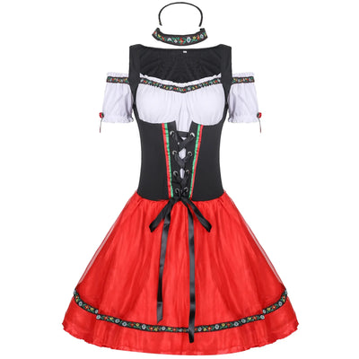 Flair - Damen Mini Dirndl Kleid | Oktoberfest