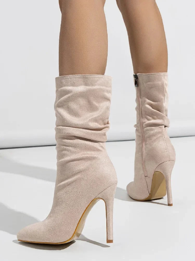 Flair - Stiletto-Stiefel aus Samt