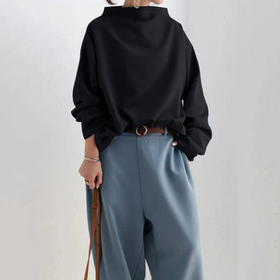Flair - Damen Hoher Kragen Pullover | Lang