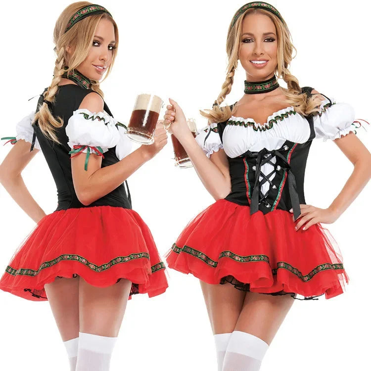Flair - Damen Mini Dirndl Kleid | Oktoberfest