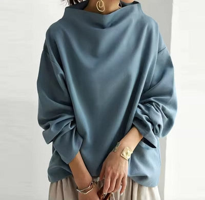 Flair - Damen Hoher Kragen Pullover | Lang