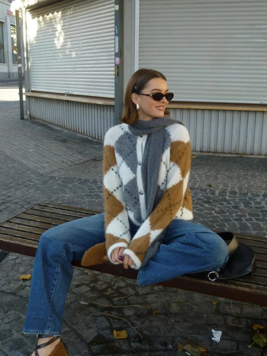 Flair - Strickjacke im Vintage-Stil