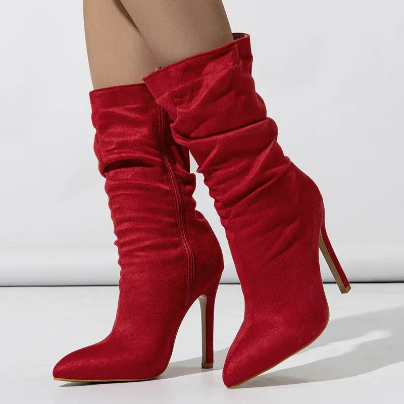 Flair - Stiletto-Stiefel aus Samt