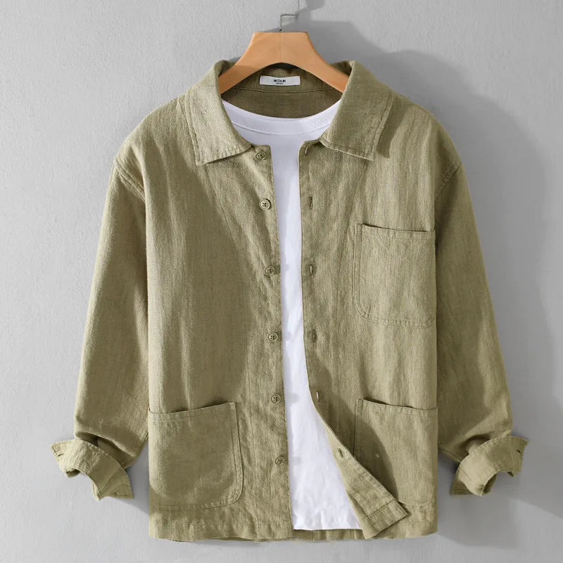 Flair - Lockeres Leinen Overshirt