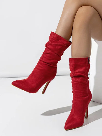 Flair - Stiletto-Stiefel aus Samt