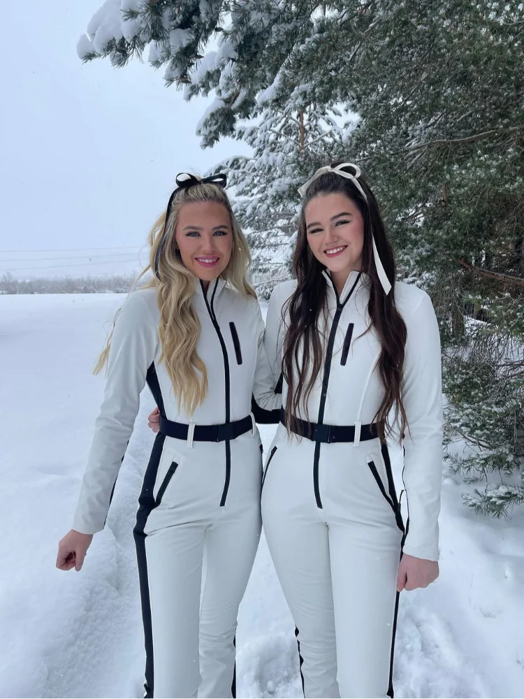 Flair - Stylischer Gürtel-Winter-Skianzug für Frauen