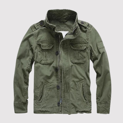 Flair - Retro-Armee-Stil-Denimjacke (Herren) | Winter