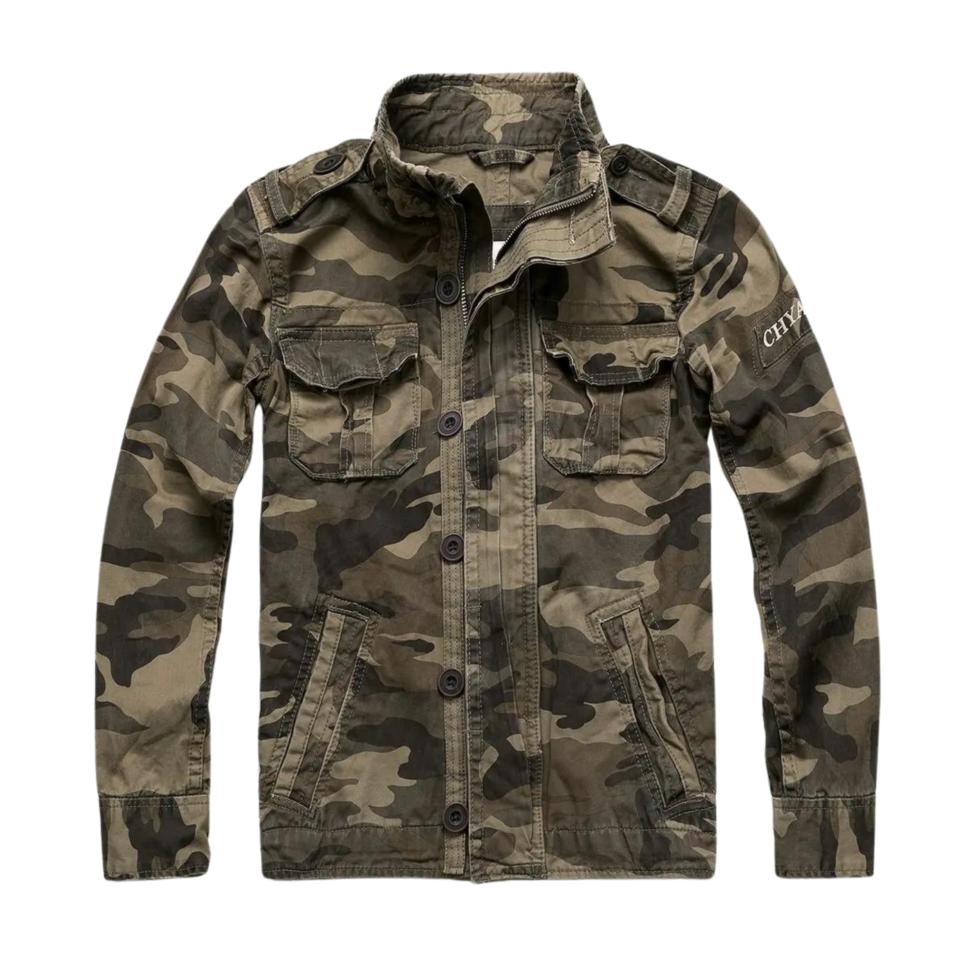 Flair - Retro-Armee-Stil-Denimjacke (Herren) | Winter