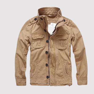 Flair - Retro-Armee-Stil-Denimjacke (Herren) | Winter