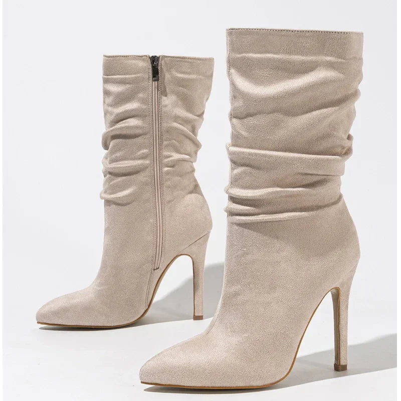 Flair - Stiletto-Stiefel aus Samt