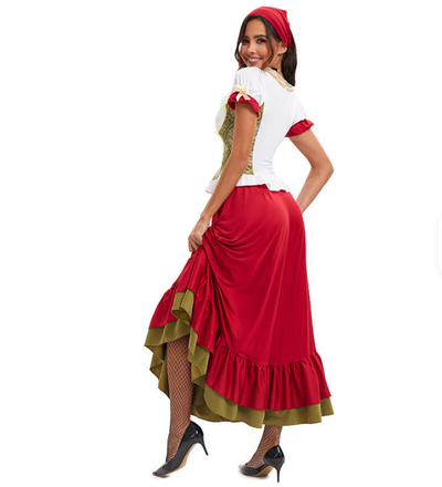 Flair - Damen Langes Traditionell Dirndl Kleid | Oktoberfest