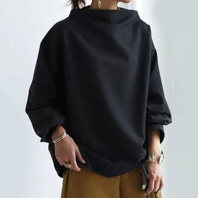 Flair - Damen Hoher Kragen Pullover | Lang