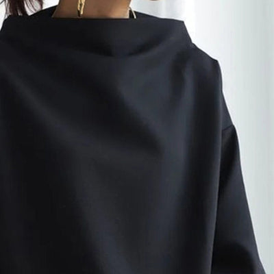 Flair - Damen Hoher Kragen Pullover | Lang